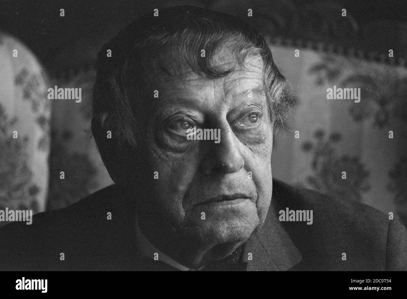 Eugen ROTH, Germany, writer, poet, poet, sitting in an armchair ...