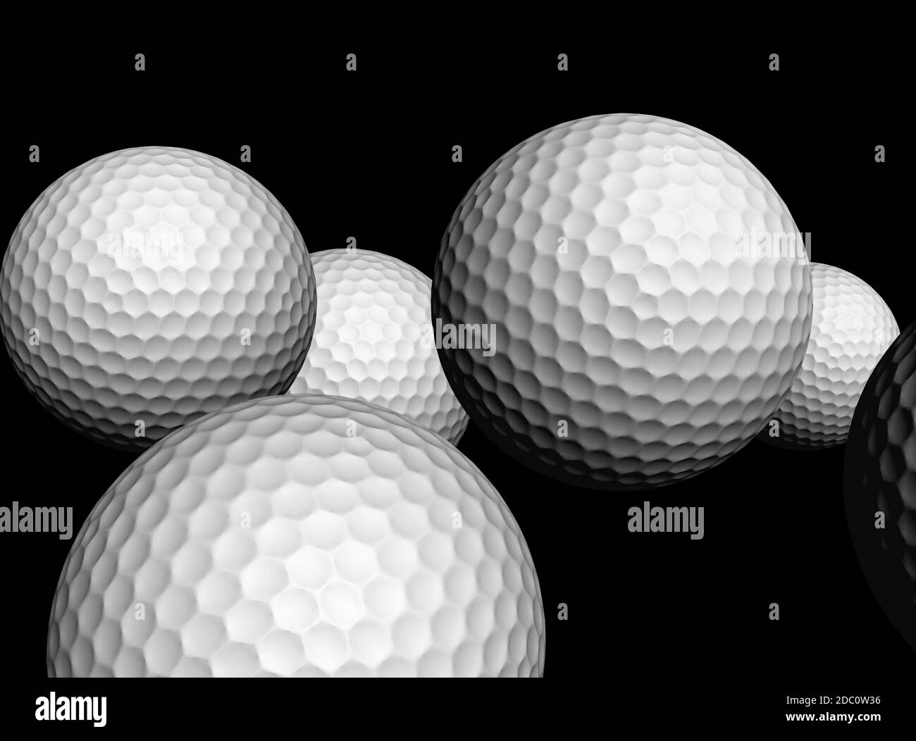 Sports balls black background Black and White Stock Photos & Images - Alamy