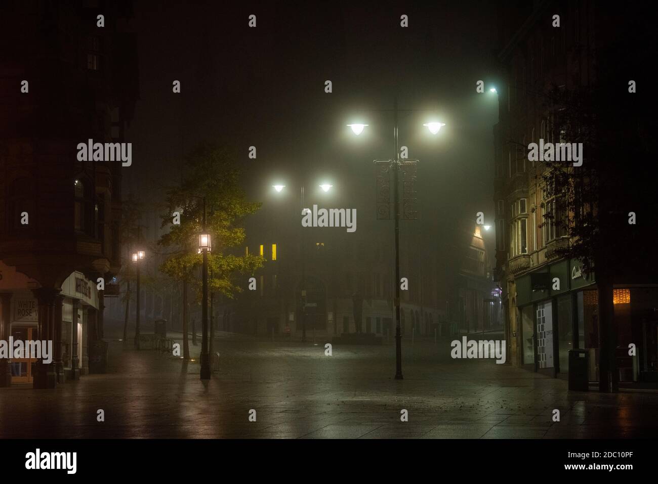Early morning mist at Speakers Corner in Nottingham City