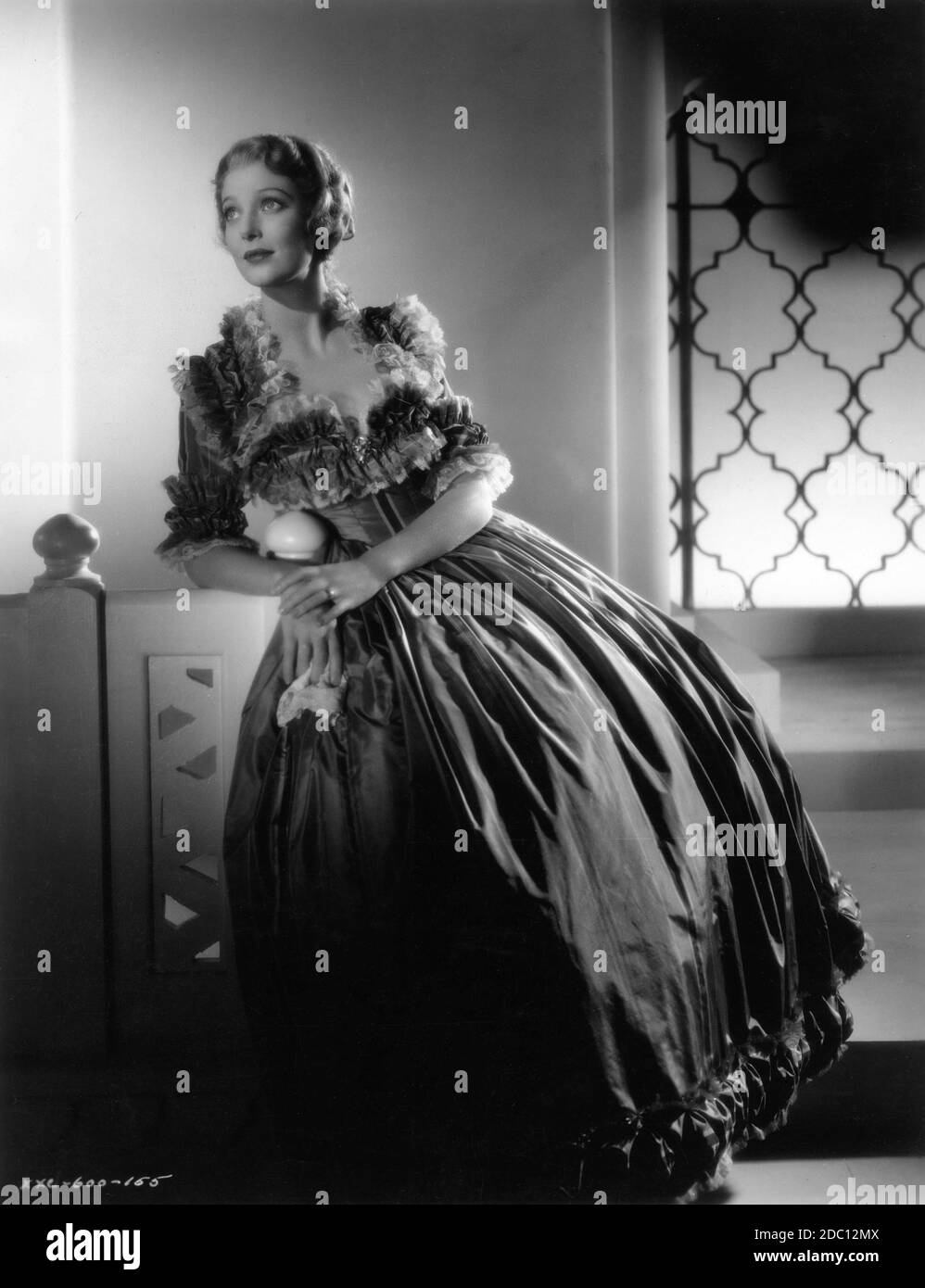 LORETTA YOUNG Portrait by KENNETH ALEXANDER for CLIVE OF INDIA 1935 director RICHARD BOLESLAWSKI costumes Omar Kiam music Alfred Newman producer Darryl F. Zanuck 20th Century Pictures / United Artists Stock Photo