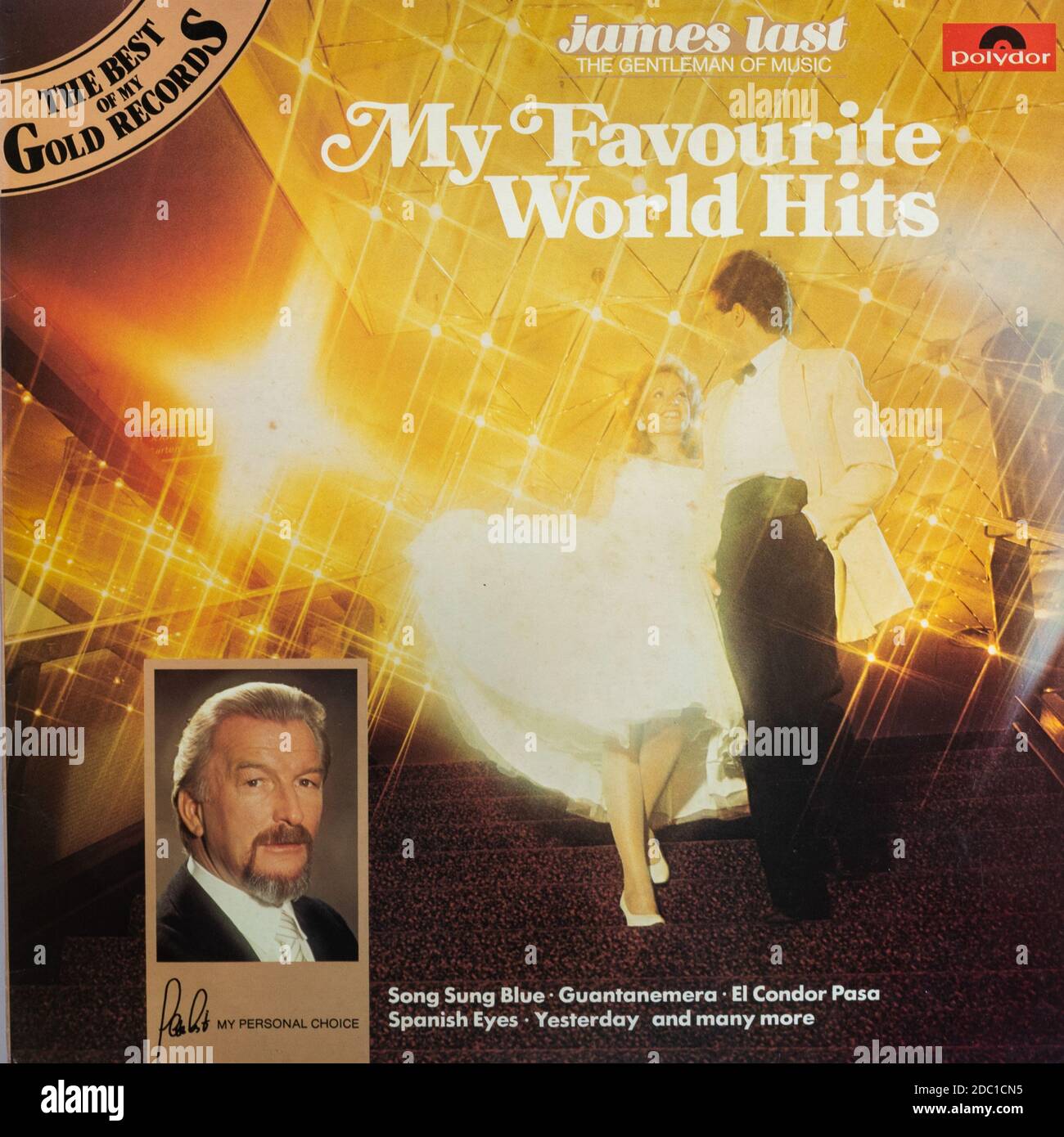 James Last My Favourite World Hits, vinyl LP record album cover Stock Photo