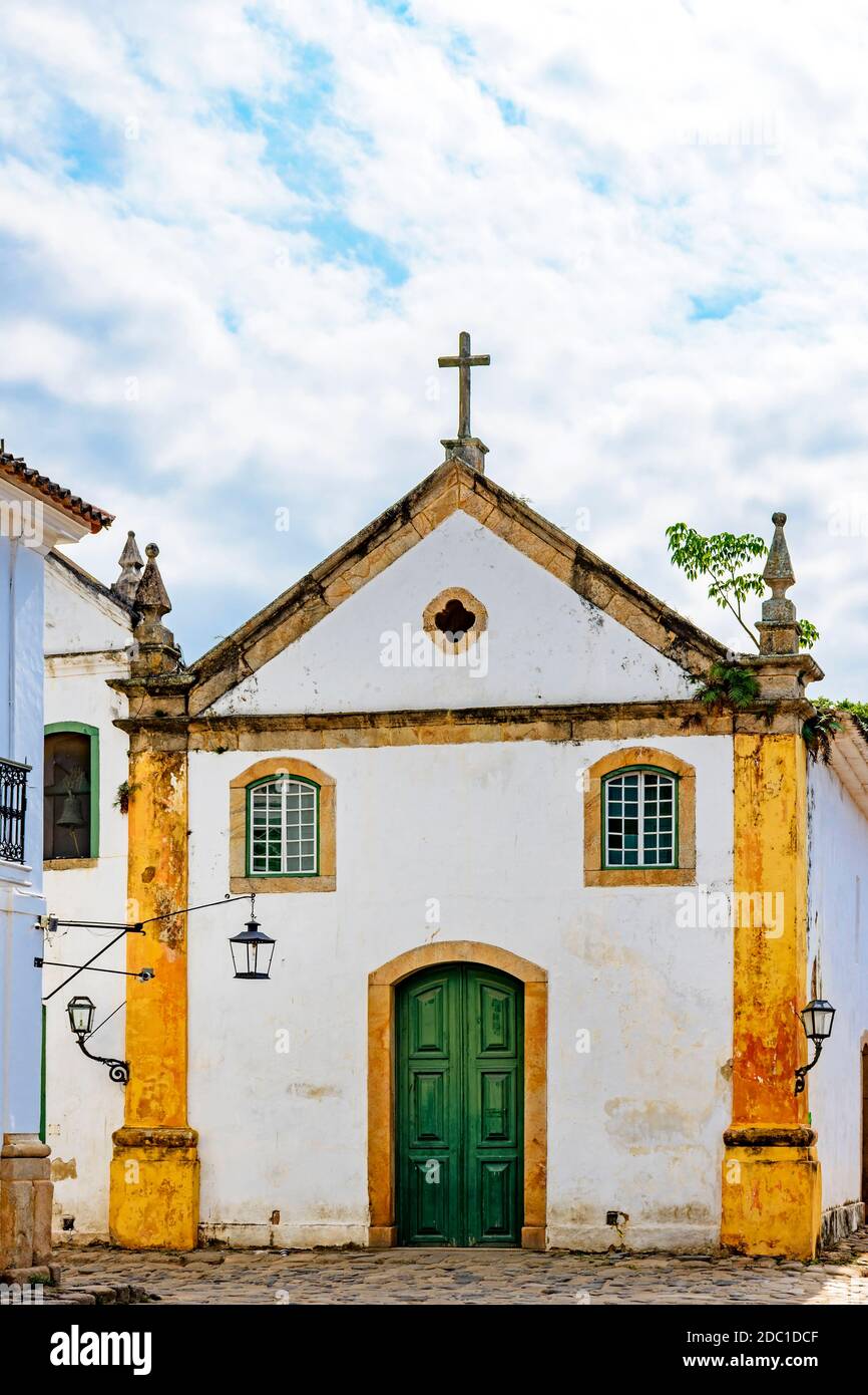 Famous churches in the ancient and historic city of Paraty on the south