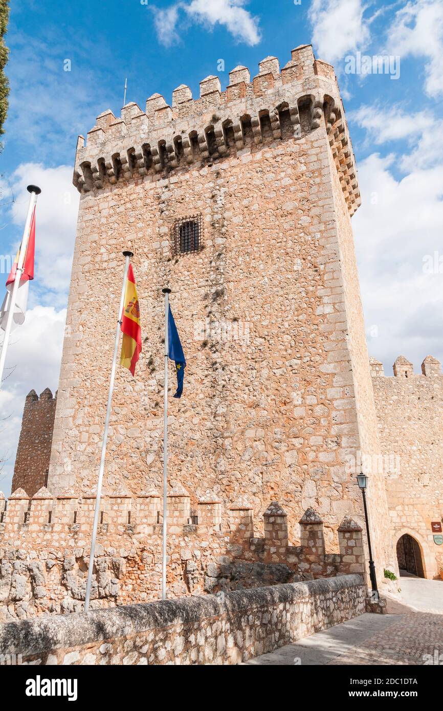 Parador del castillo de Alarcón. Provincia de Cuenca. Castilla la Mancha. España. Stock Photo