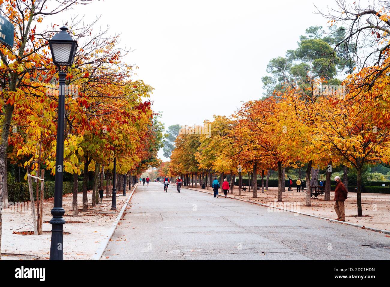 Madrid Spain October 24 2020 Scene Of The Buen Retiro Park In 