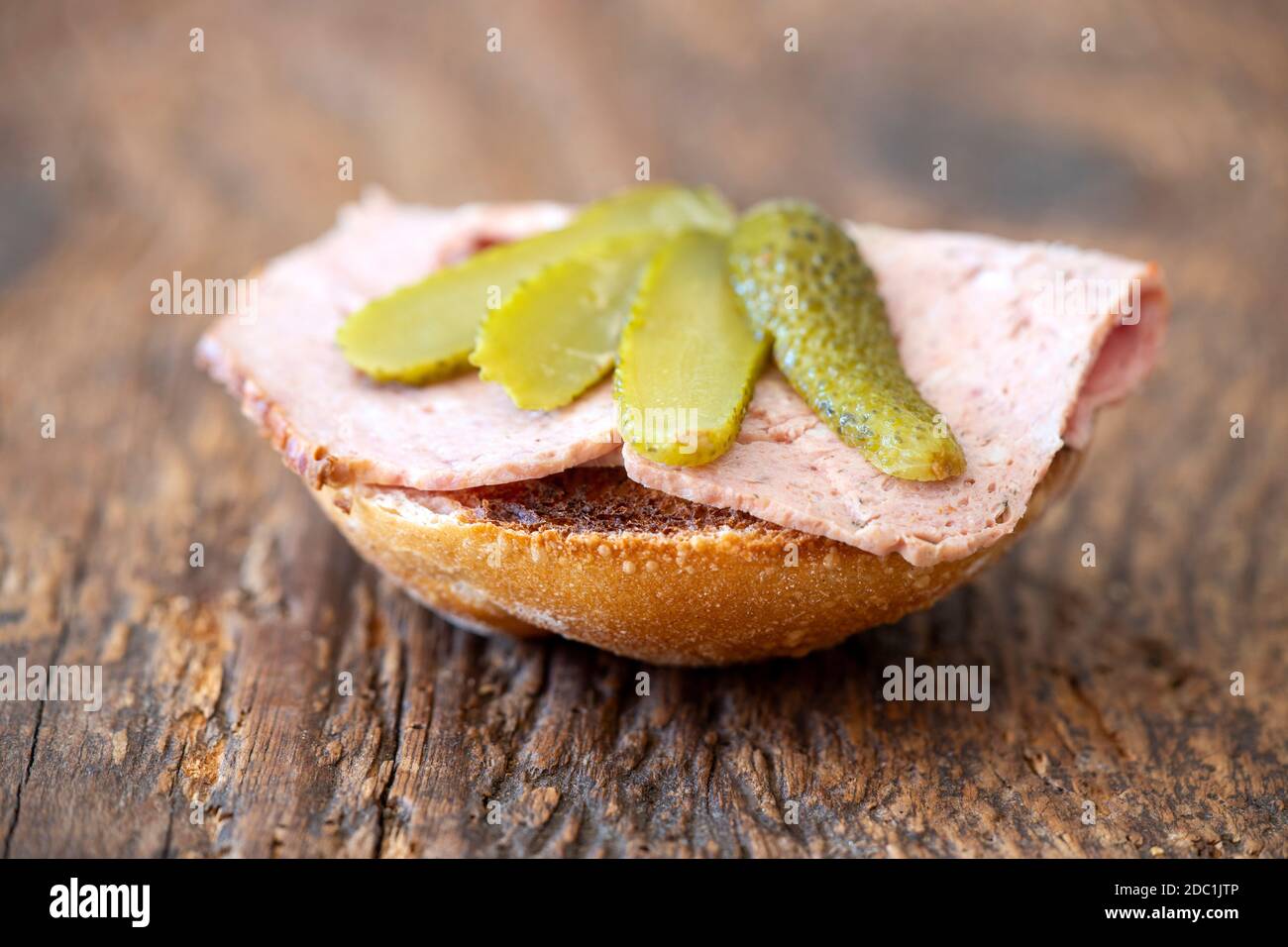 meat loaf bun Stock Photo