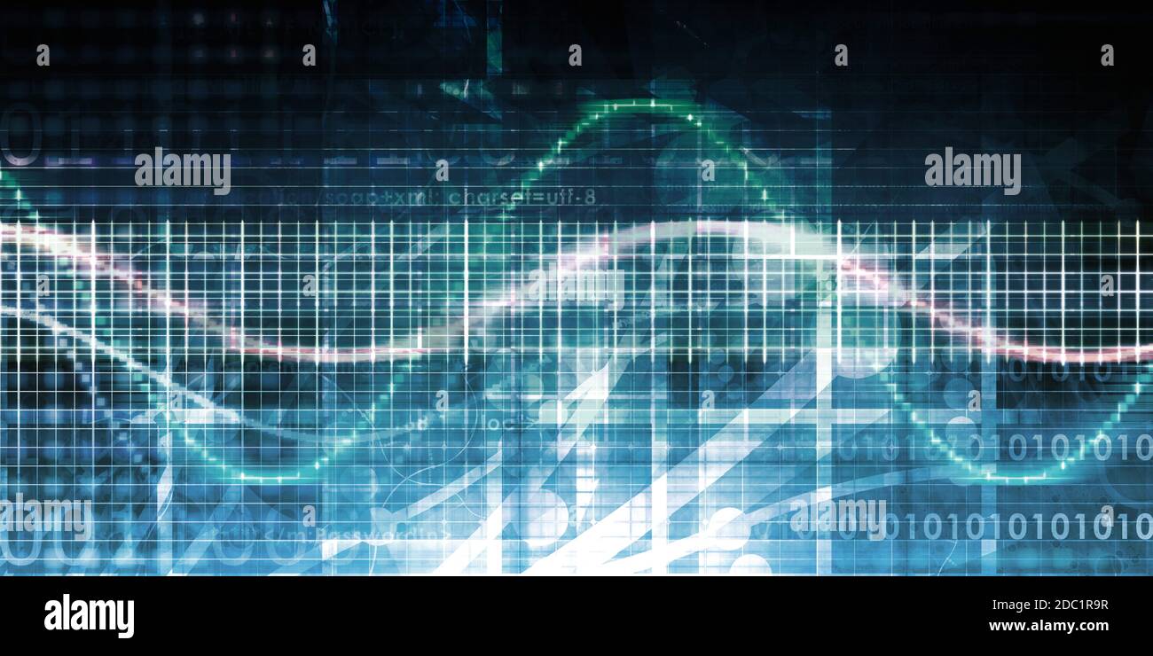 Digital Identity Management as New Technology Art Stock Photo