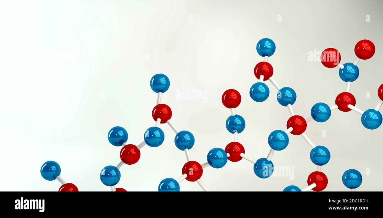 Medical Science with Molecule Structure Abstract Background Stock Photo