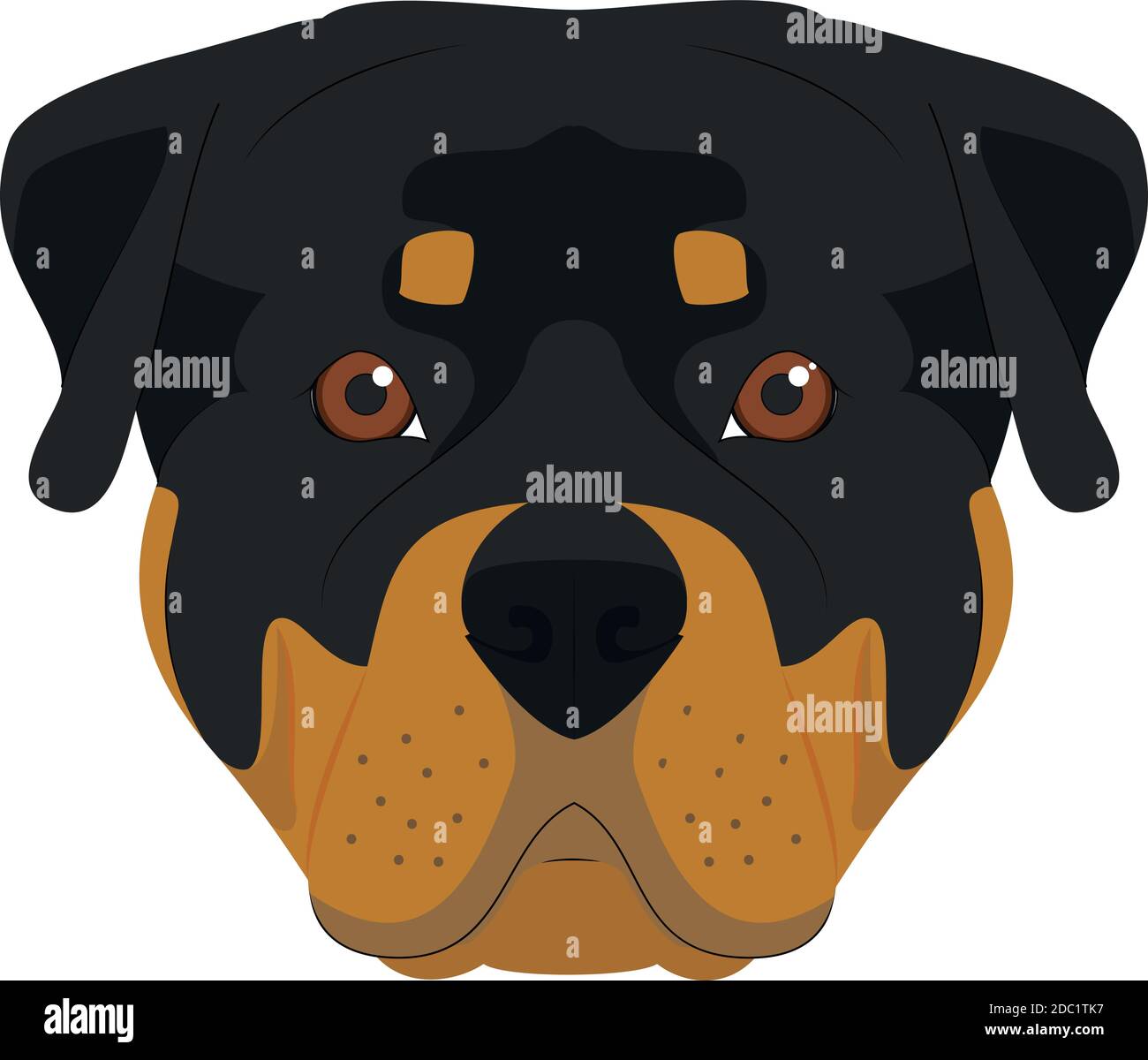 Funny cartoon rottweiler dog hi-res stock photography and images - Alamy