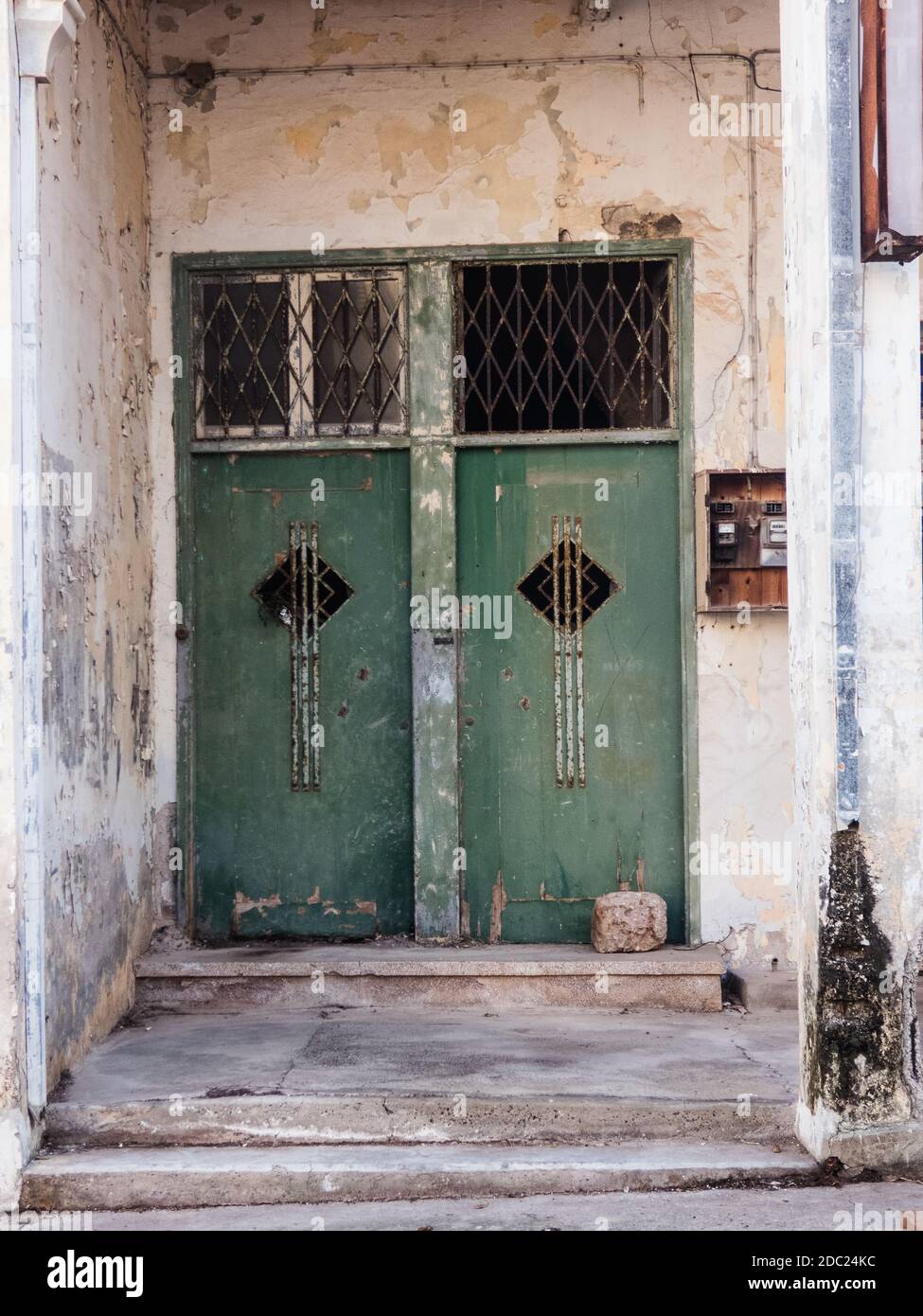 From holiday paradise, to ghost town, Varosha, the Cypriot forbidden city. Pictures Taken November 2020 Stock Photo