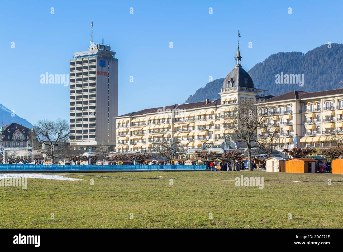 Christmas Market, Interlaken, Jungfrau region, Bernese Oberland, Swiss