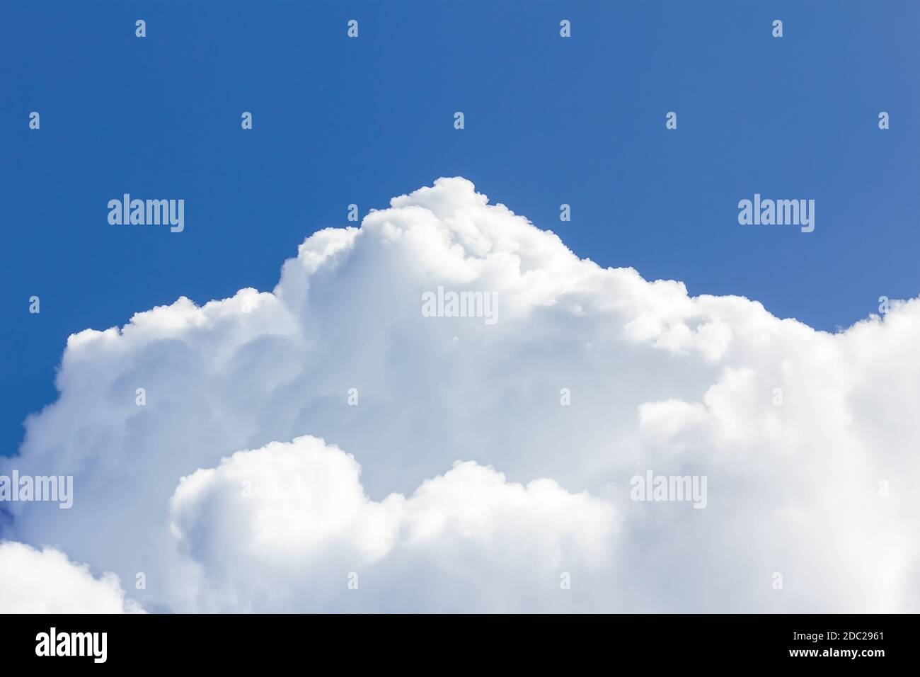 White clouds in blue sky before rain Stock Photo Alamy