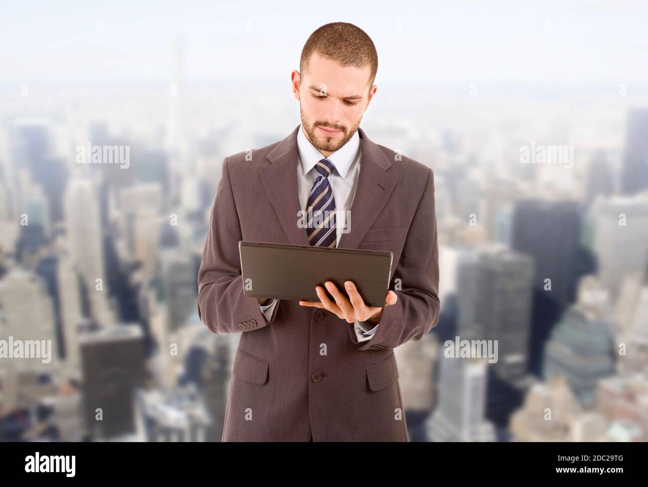 businessman using touch pad of tablet pc, at the office Stock Photo - Alamy