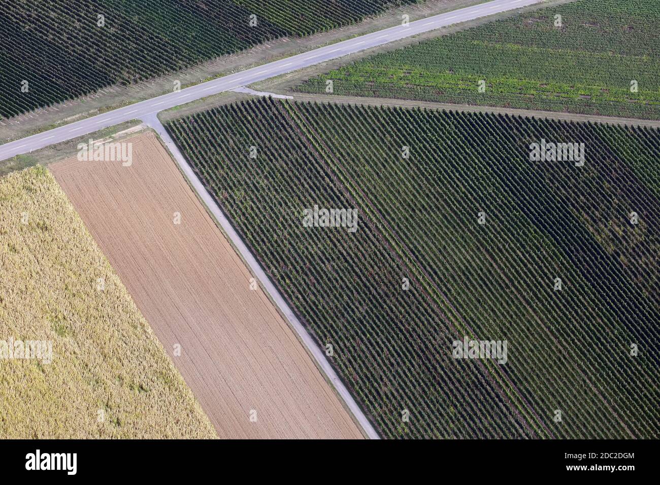 A bird's eye view of cultural landscape Stock Photo