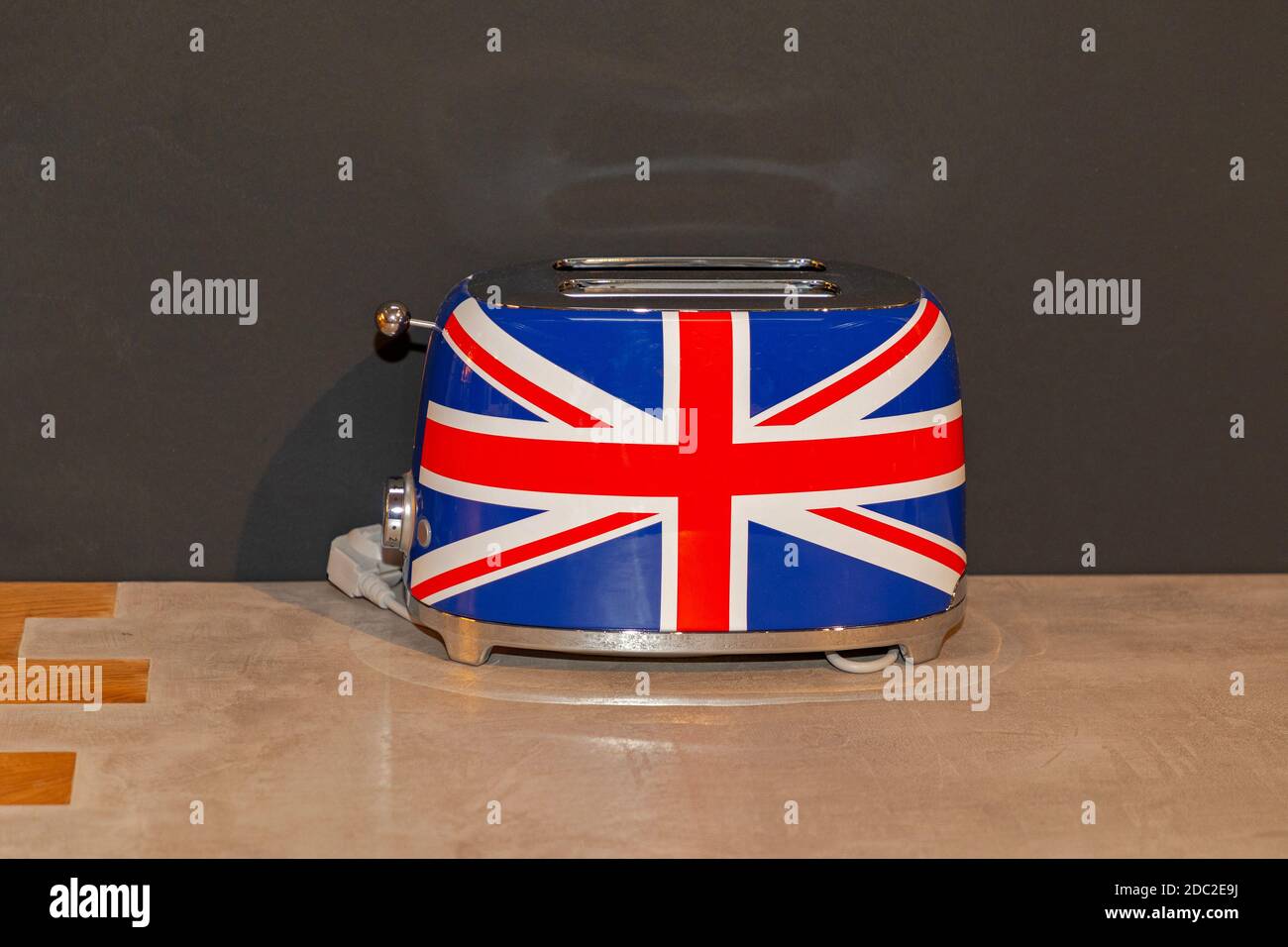 Classic Style Toaster With British Flag Decor Stock Photo Alamy