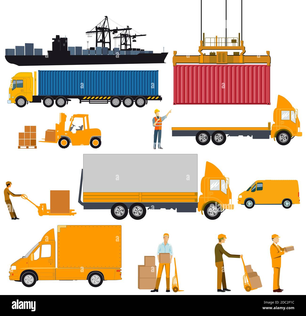 Logistics industry, shipping and delivery Stock Photo