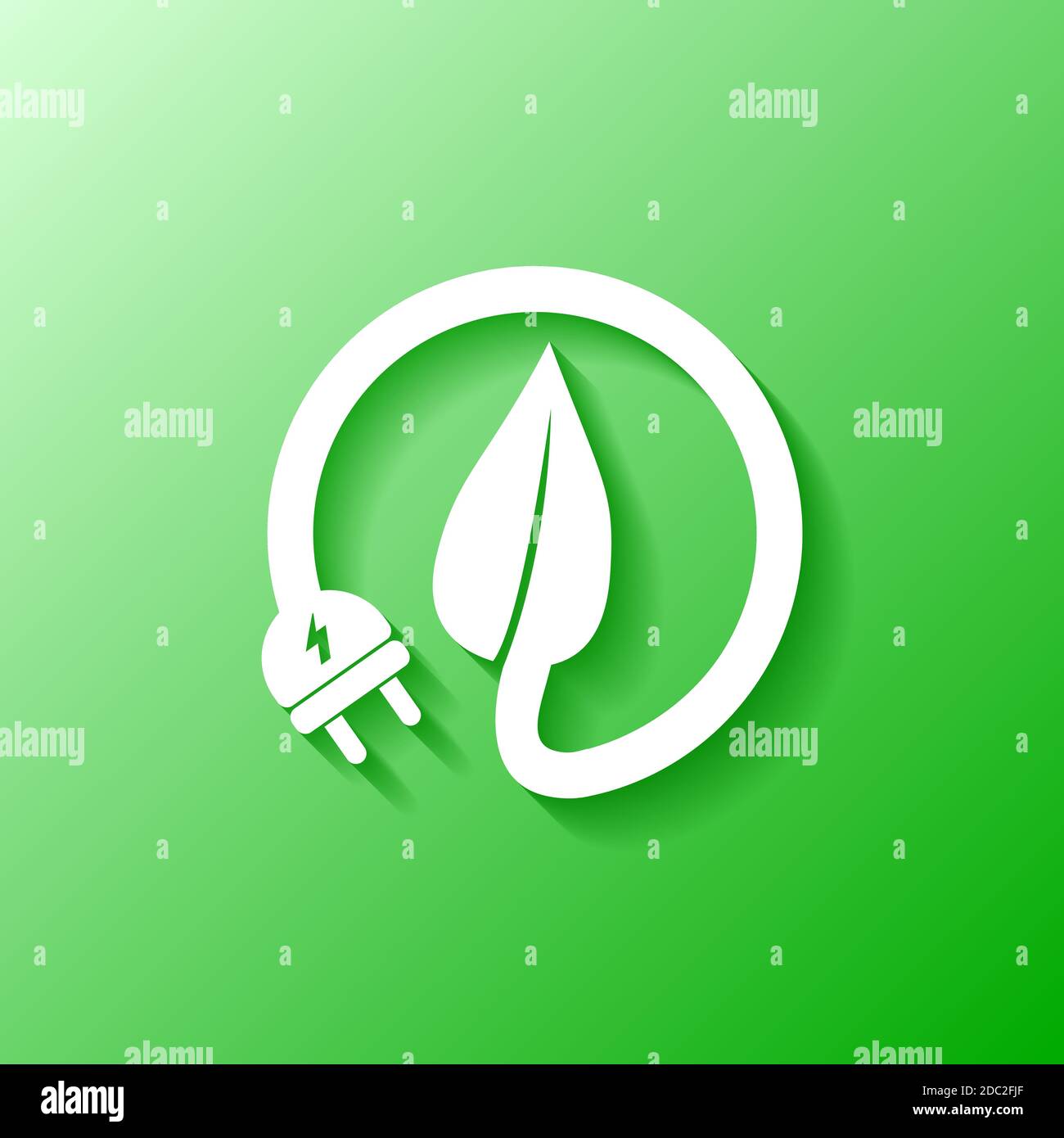 Renewable energy flat vector green icon Stock Vector Image & Art - Alamy
