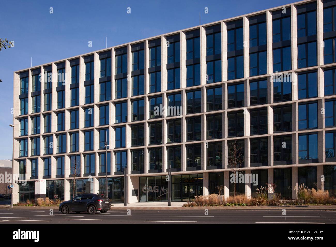 the head office of the GAG Immobilien AG in the Kalk district of Cologne, Germany.  die Hauptverwaltung der GAG Immobilien AG im Stadtteil Kalk, Koeln Stock Photo