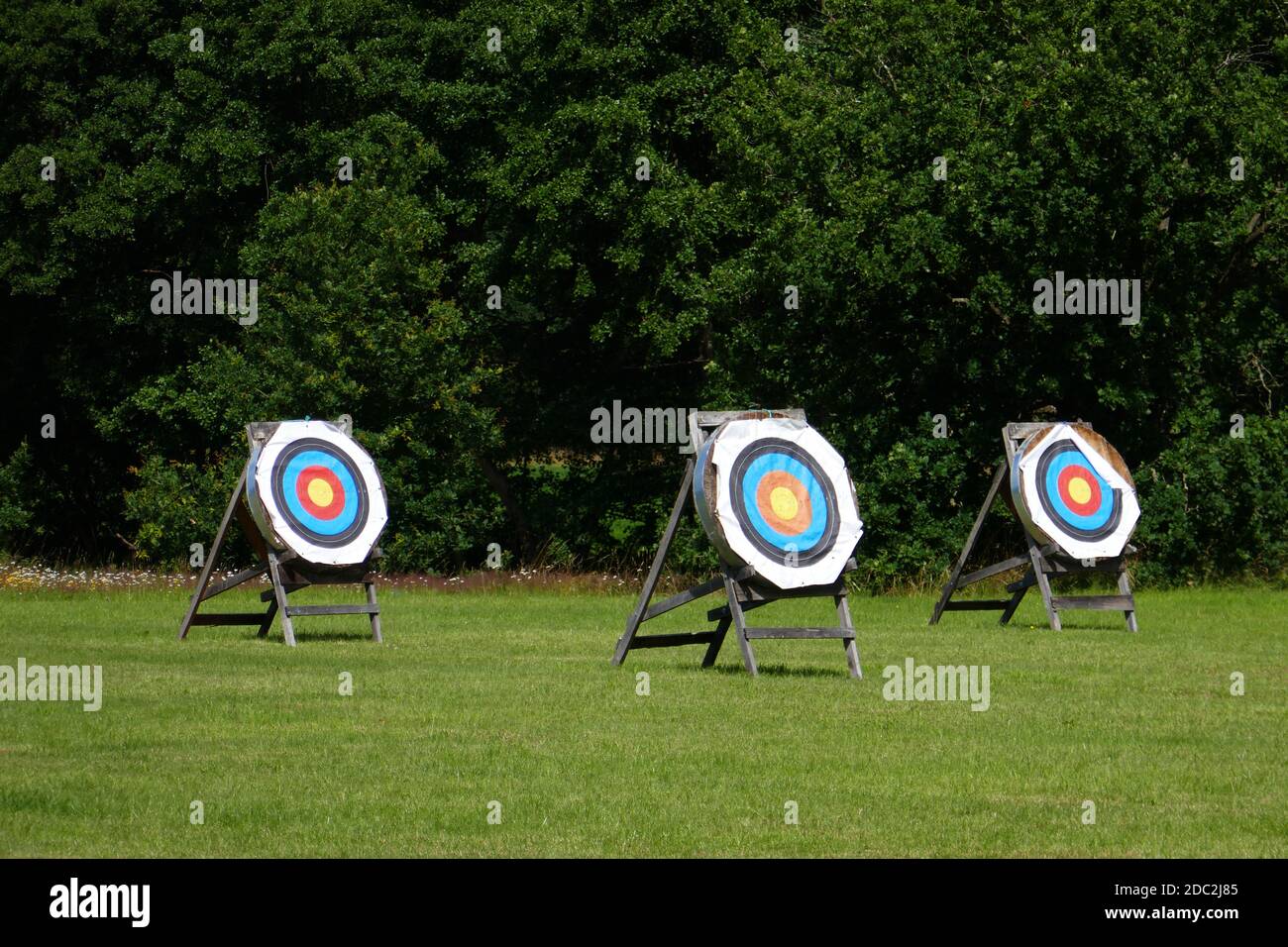 Archery range Stock Photo