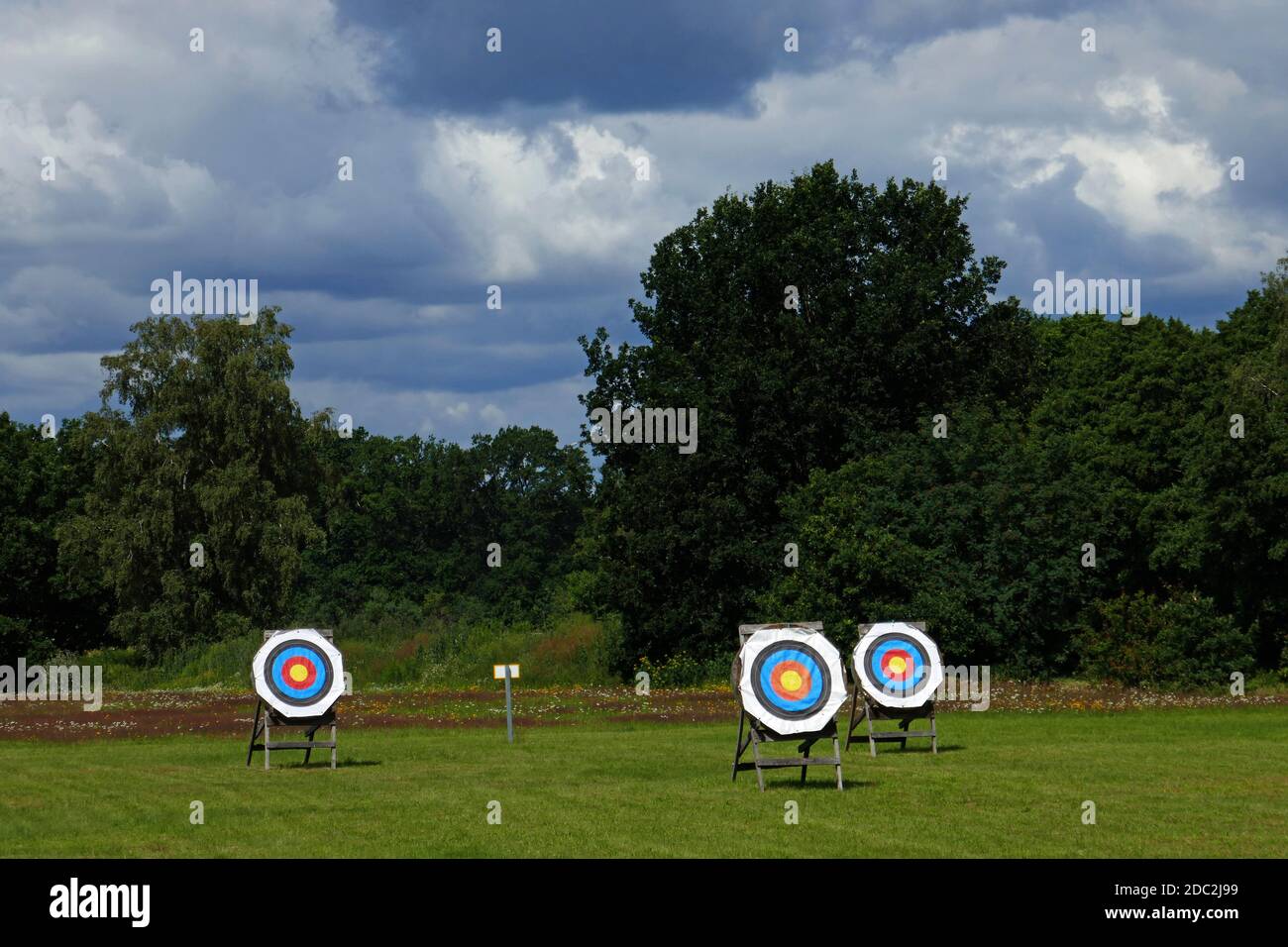 Archery range Stock Photo