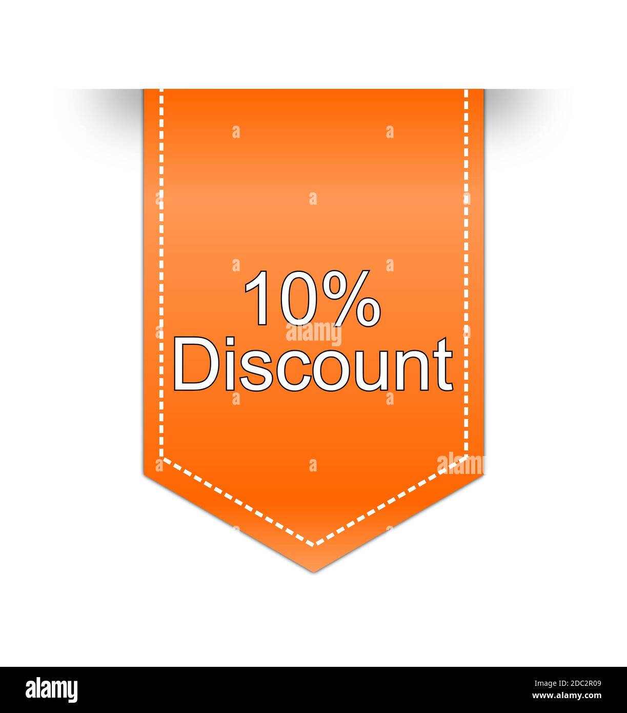 orange 10 Discount label illustration Stock Photo Alamy