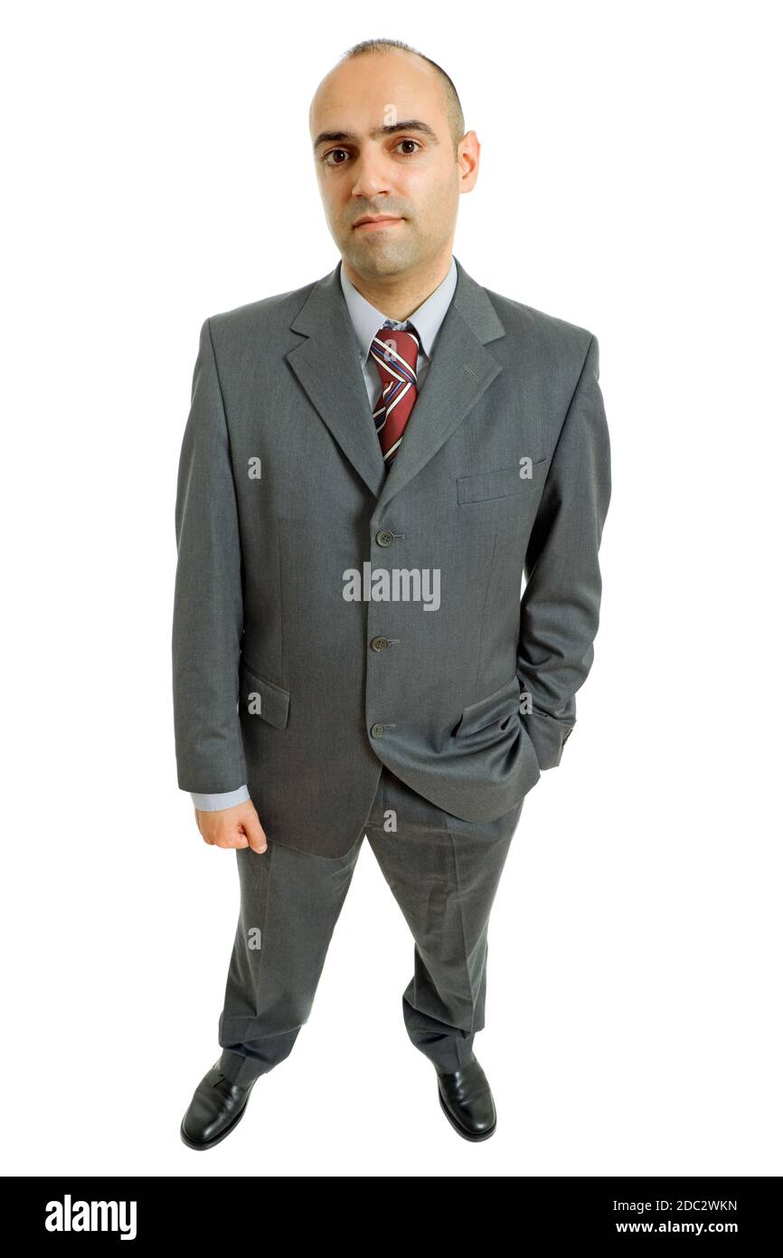 young business man full body isolated on white background Stock Photo ...