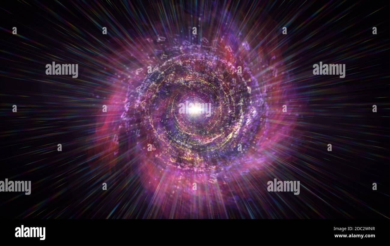 Cosmic Galaxy Background abstract light, illustration render Stock ...