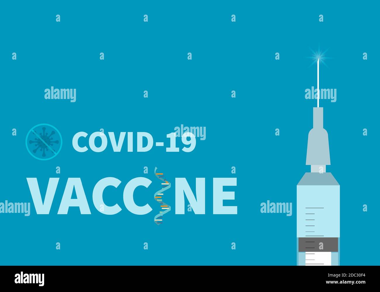mRNA coronavirus vaccine for covid-19 pandemic. Vector illustration of ...