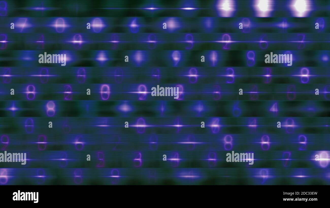 numbers data abstract background illustration render light Stock Photo ...