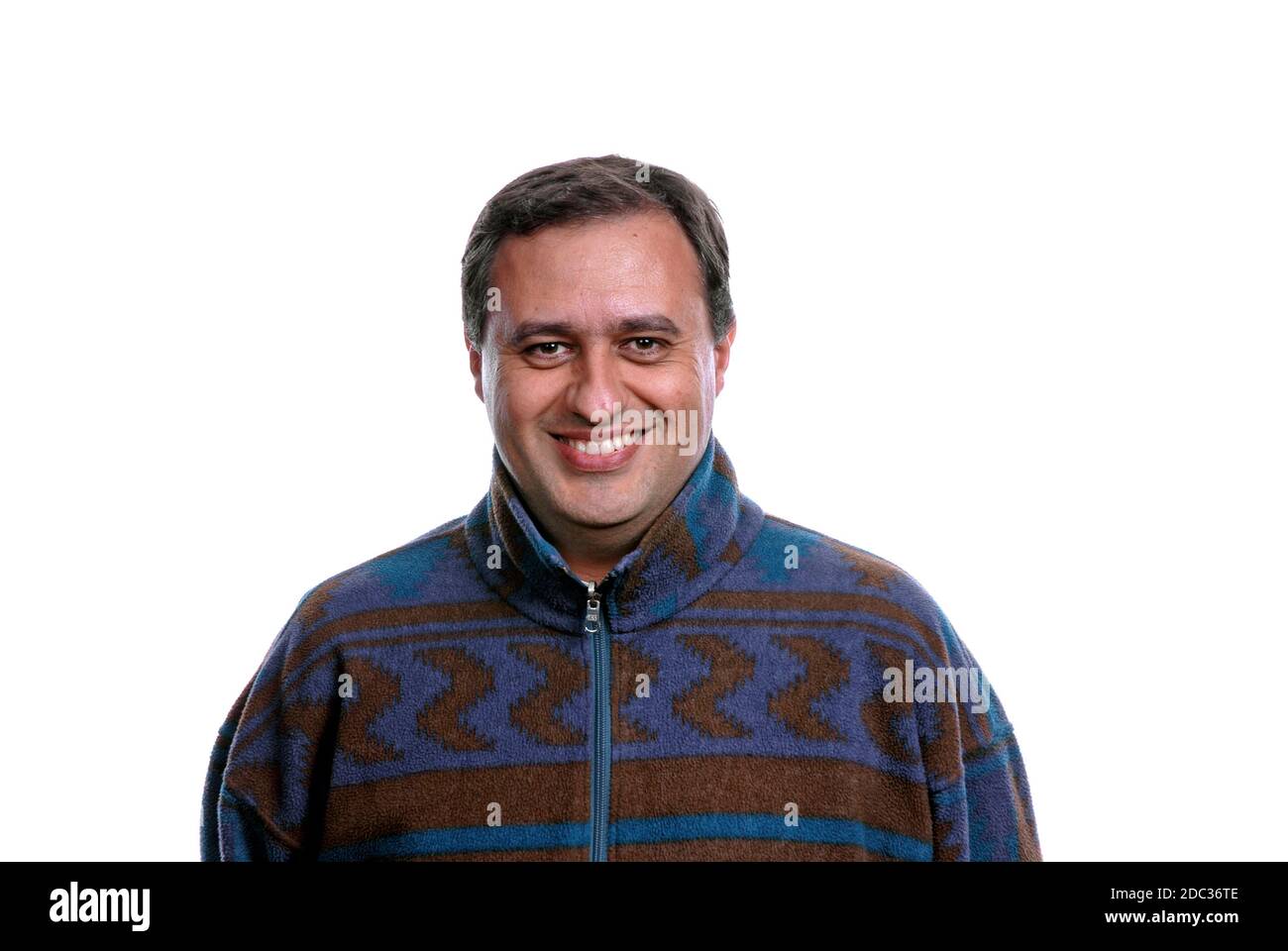 happy casual man portrait in white background Stock Photo - Alamy