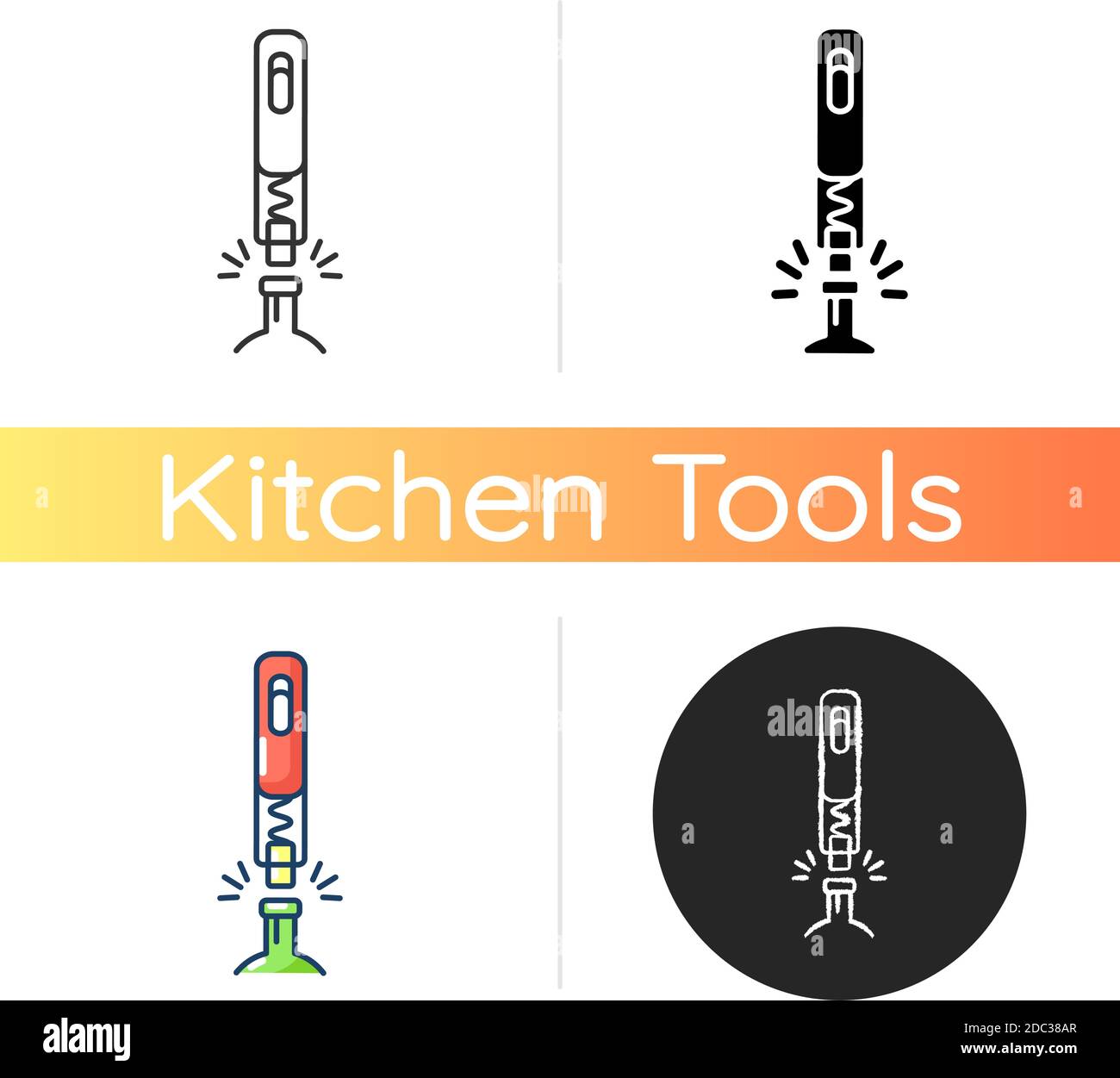 Corkscrew icon Stock Vector