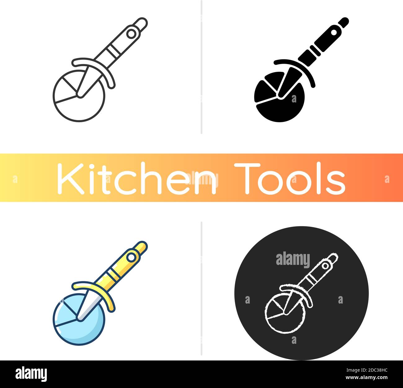 Pizza cutter icon Stock Vector Image & Art Alamy