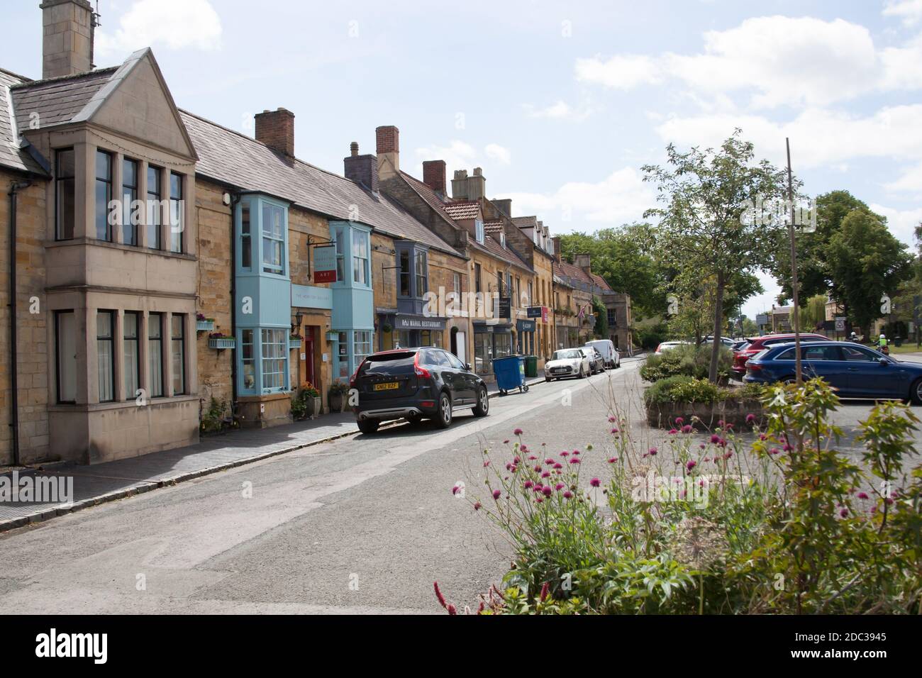 Buildings on Moreton in Marsh High Street in Gloucestershire in the UK