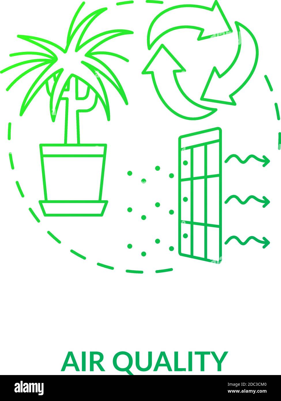 Air quality green concept icon Stock Vector Image & Art Alamy