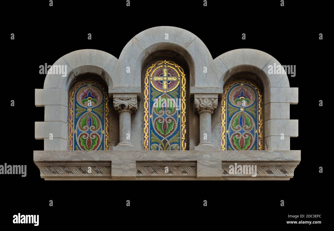 elements of architectural decoration of buildings, wall texture and ...