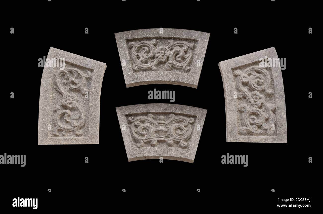 elements of architectural decoration of buildings, wall texture and ...