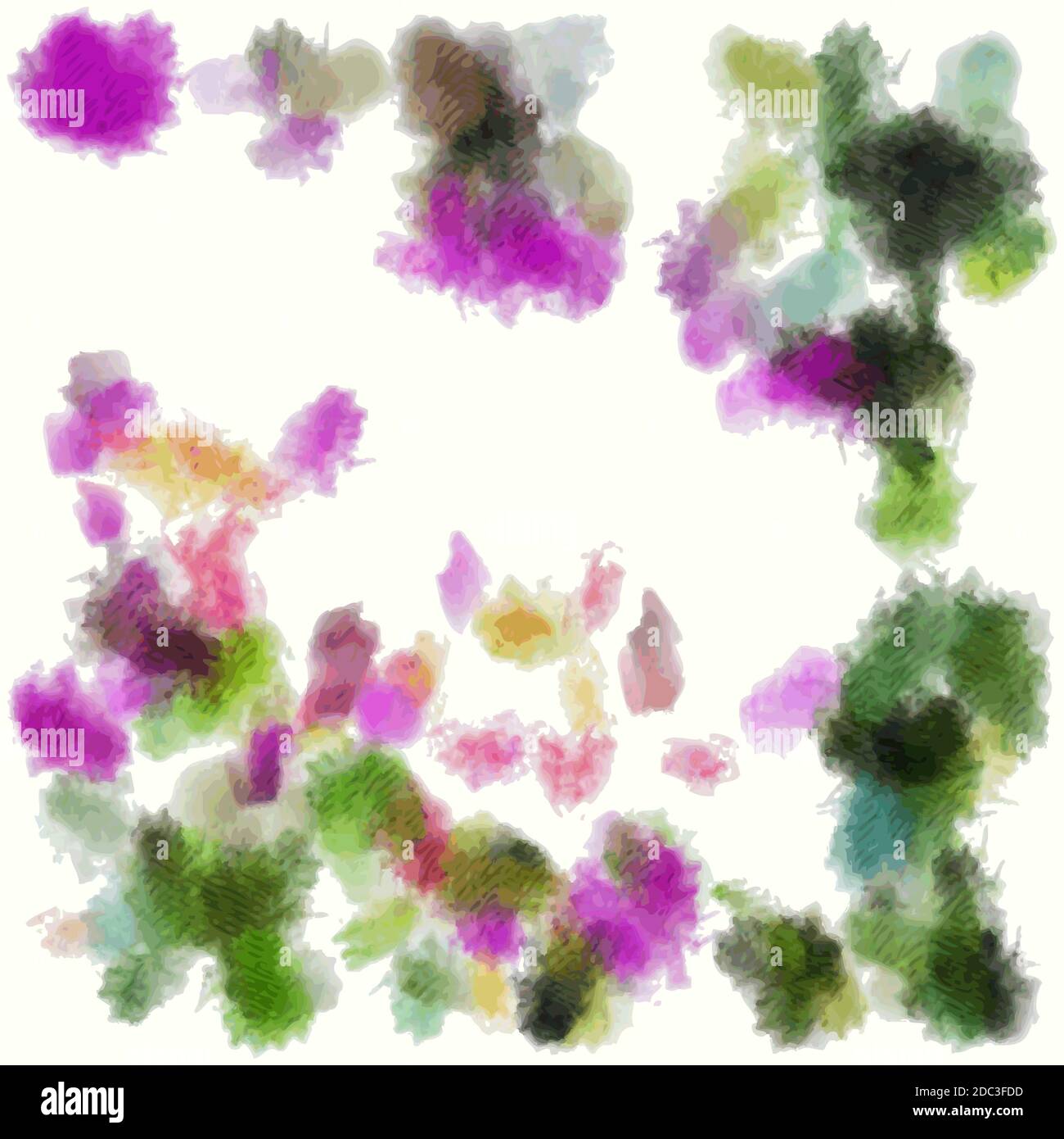 Abstract colorful hand drawn   background. Stock Vector