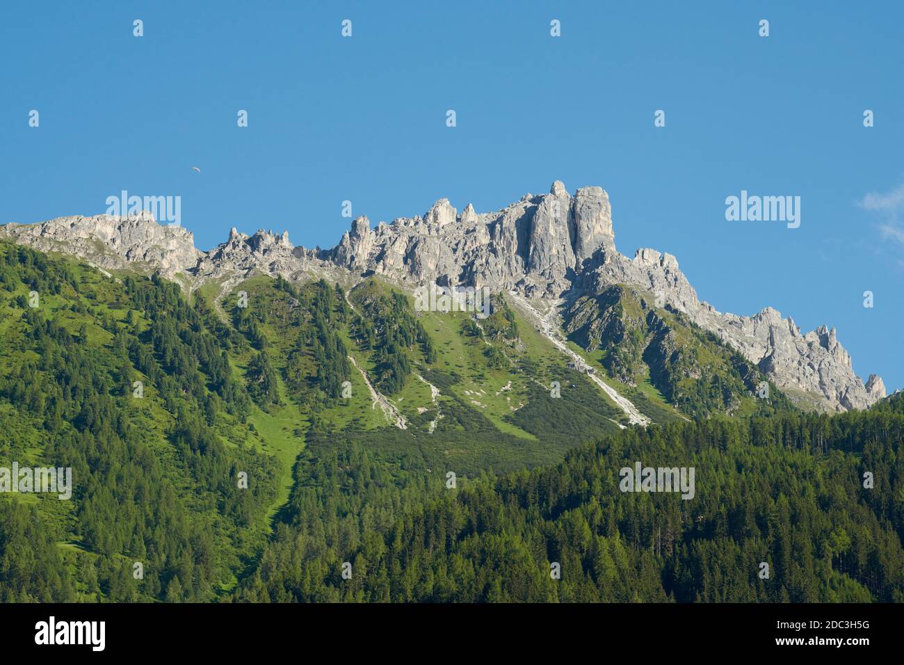 Mountain 'Elfer' in the stubai valley, Tyrol, Austria Stock Photo