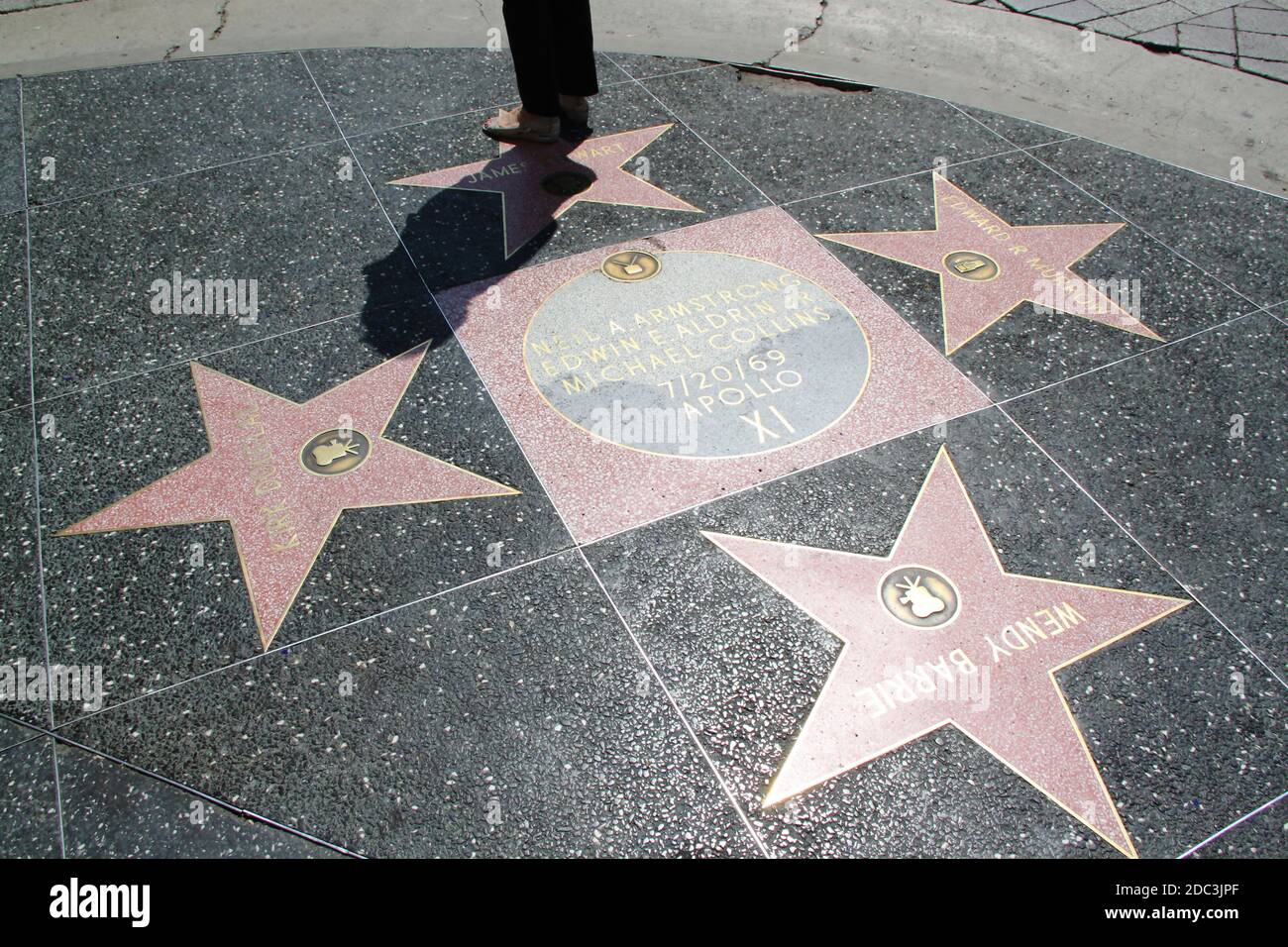 Hollywood Walk of Fame. Stars By Name. Los Angeles, USA Stock Photo - Alamy