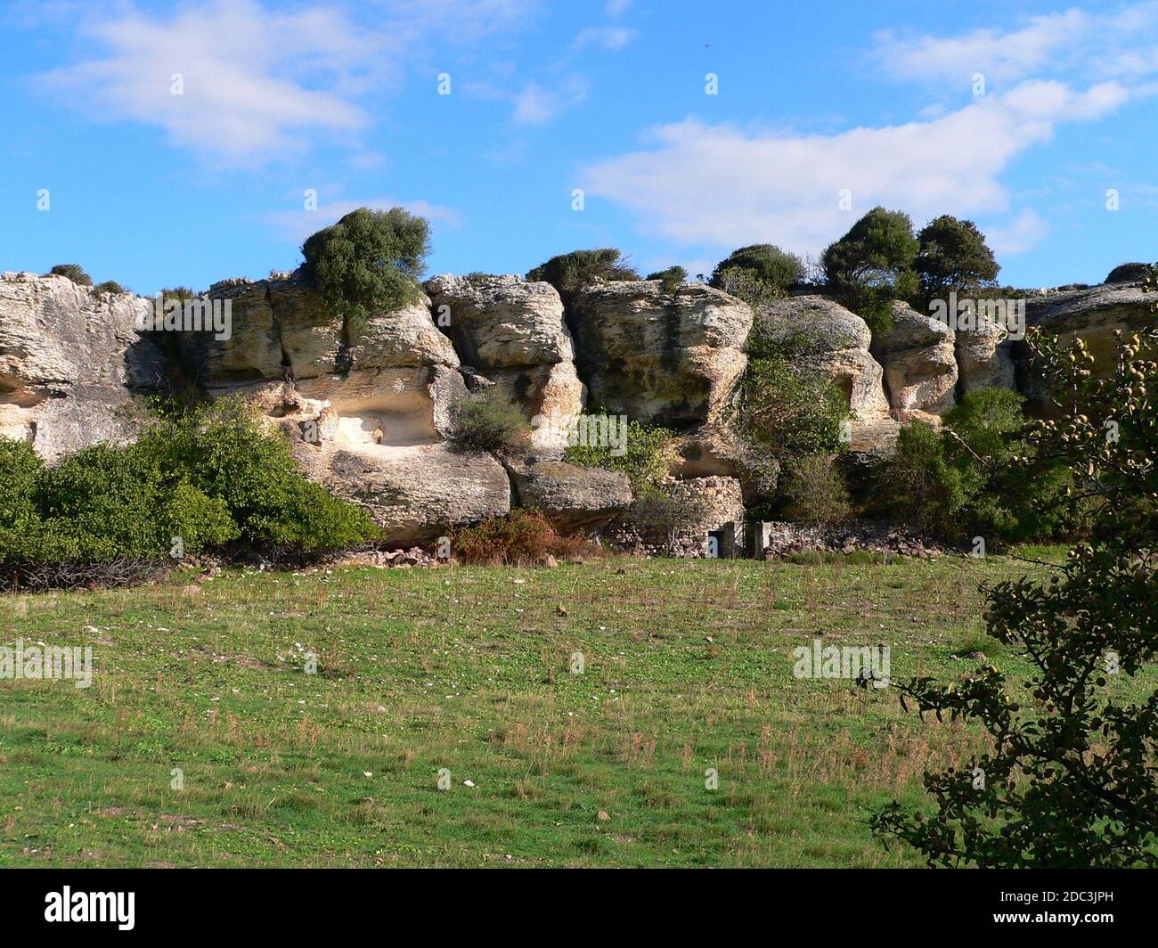 Particular rocks in Sardinia countryside near Sassari, Italy Stock Photo