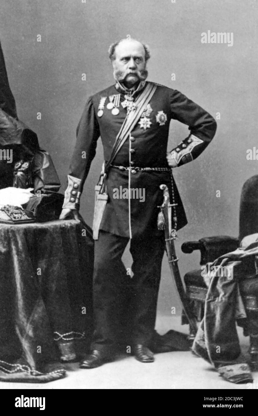CHARLES WINDHAM (1810-1870) British Army officer who led the charge on the Great Redan on 8 September 1855 during the Crimean War Stock Photo