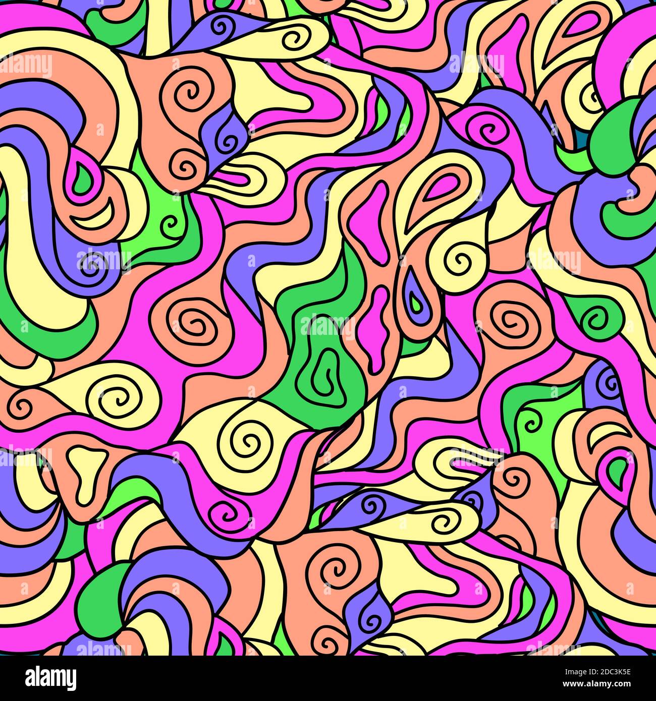 Handrawn Design Background Hand drawn zentangle seamless pattern. for cards, invitation ...