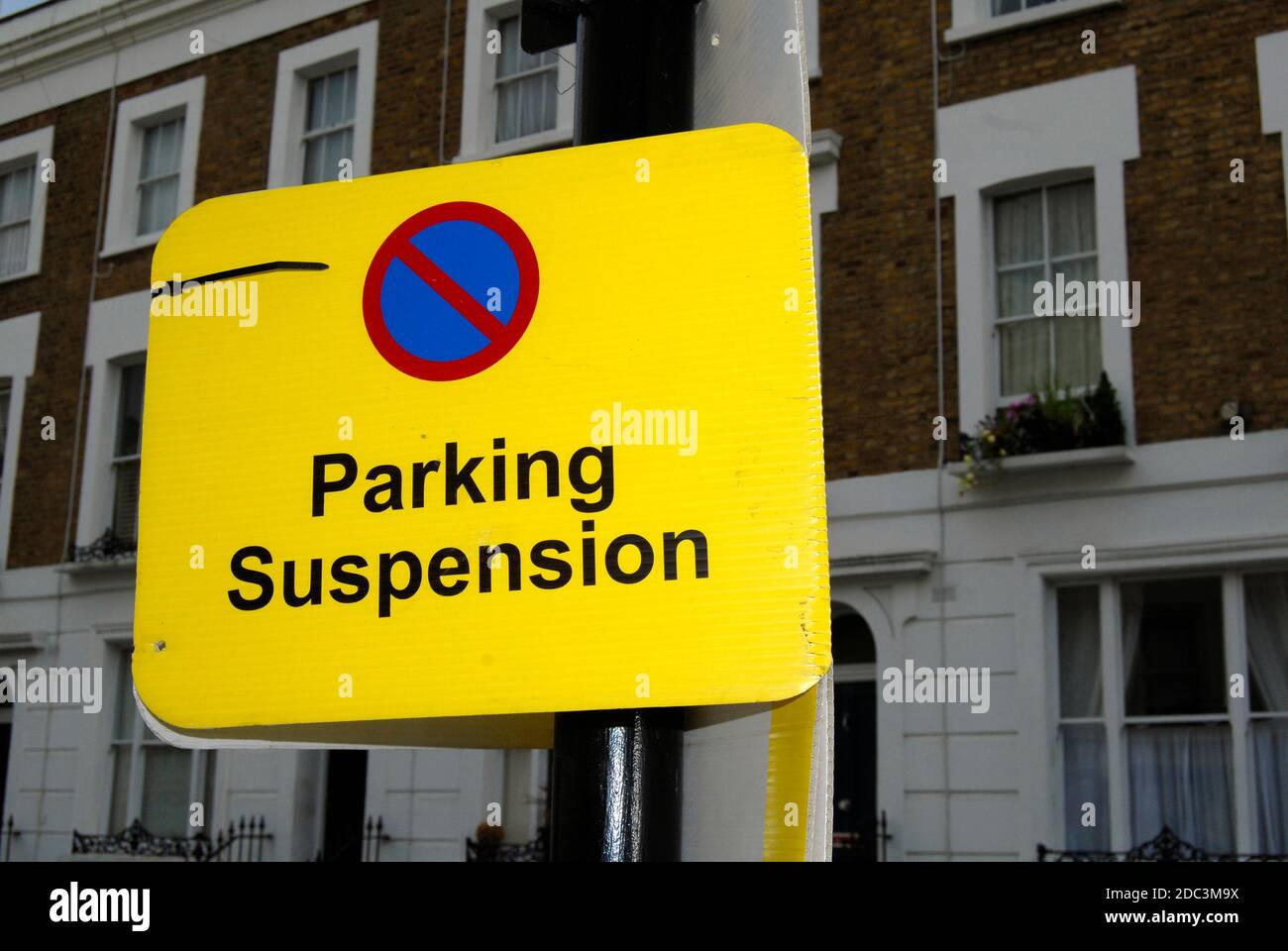 Parking Suspension Street Sign Stock Photo Alamy