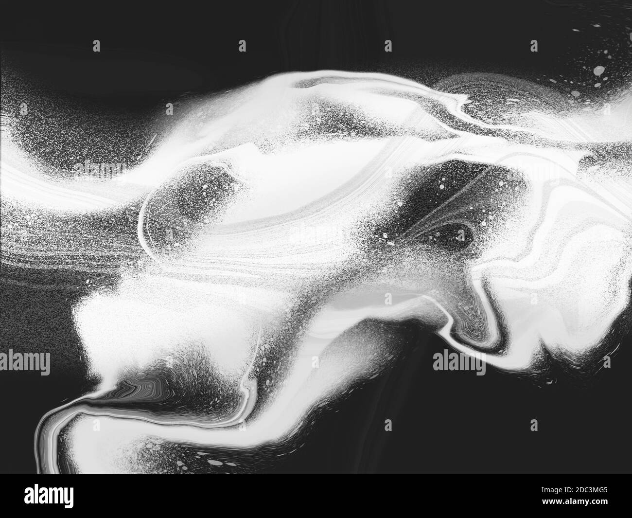 Abstract background black and white color, Fluid design acrylic artwork ...