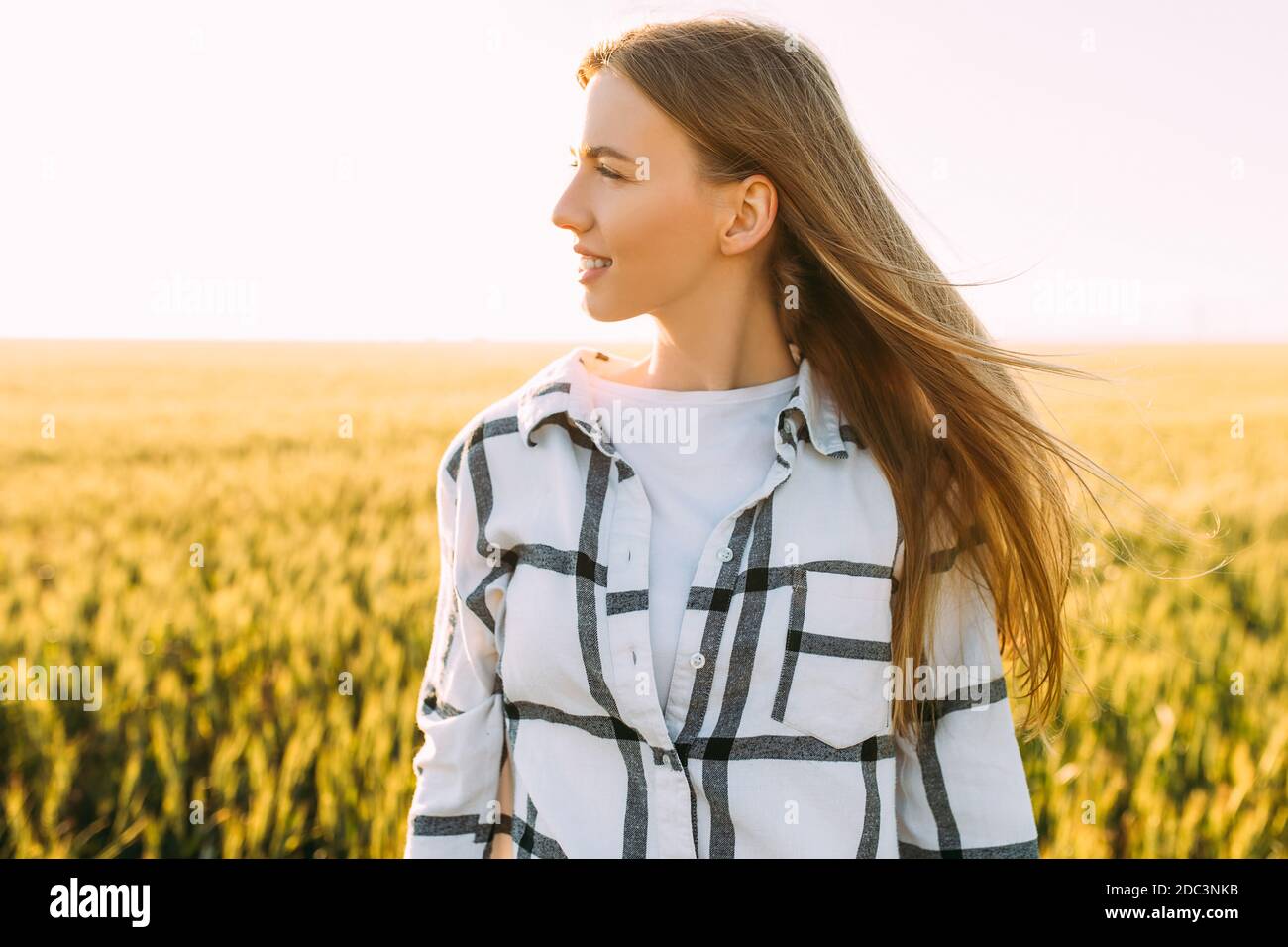 Farmer woman walks through hi-res stock photography and images - Alamy