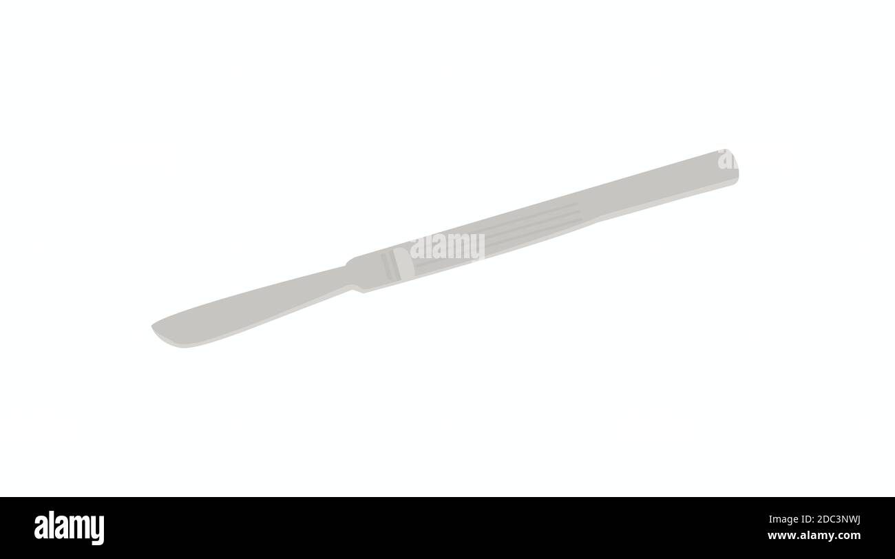 Vector Isolated Illustration of a Scalpel Stock Vector Image & Art Alamy