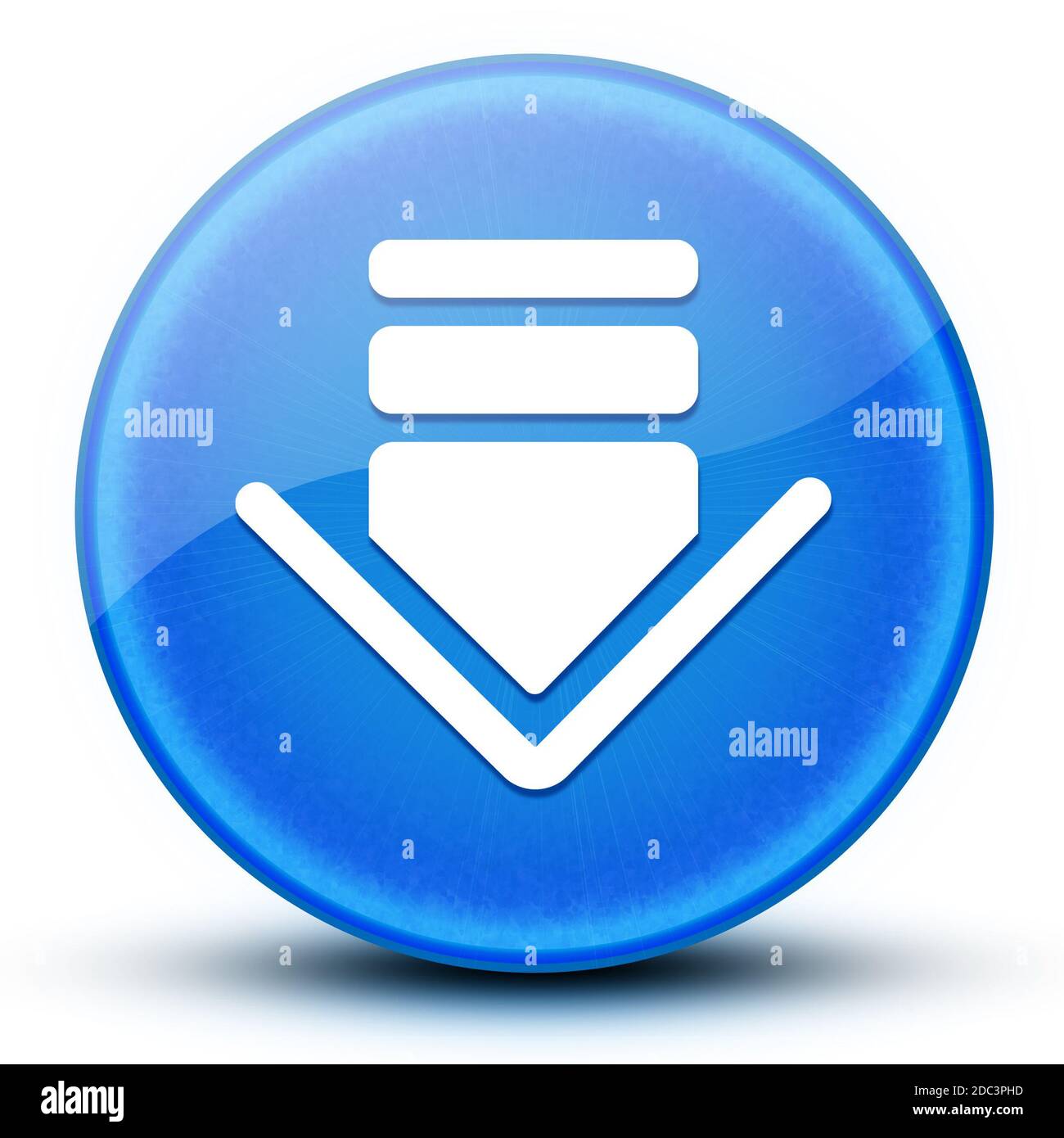 Download eyeball glossy blue round button abstract illustration Stock Photo