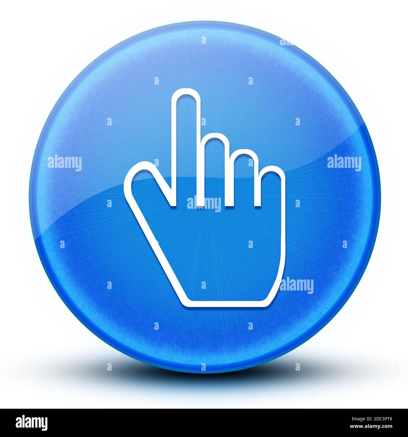 Tips eyeball glossy blue round button abstract illustration Stock Photo ...