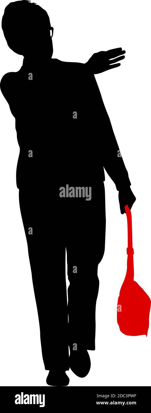 Black silhouettes woman with arm raised on a white background Stock ...