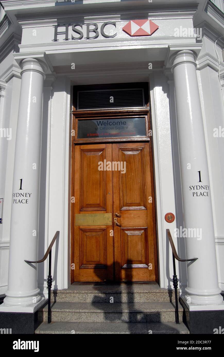 Sloane Square Bank,HSBC local Bank Stock Photo