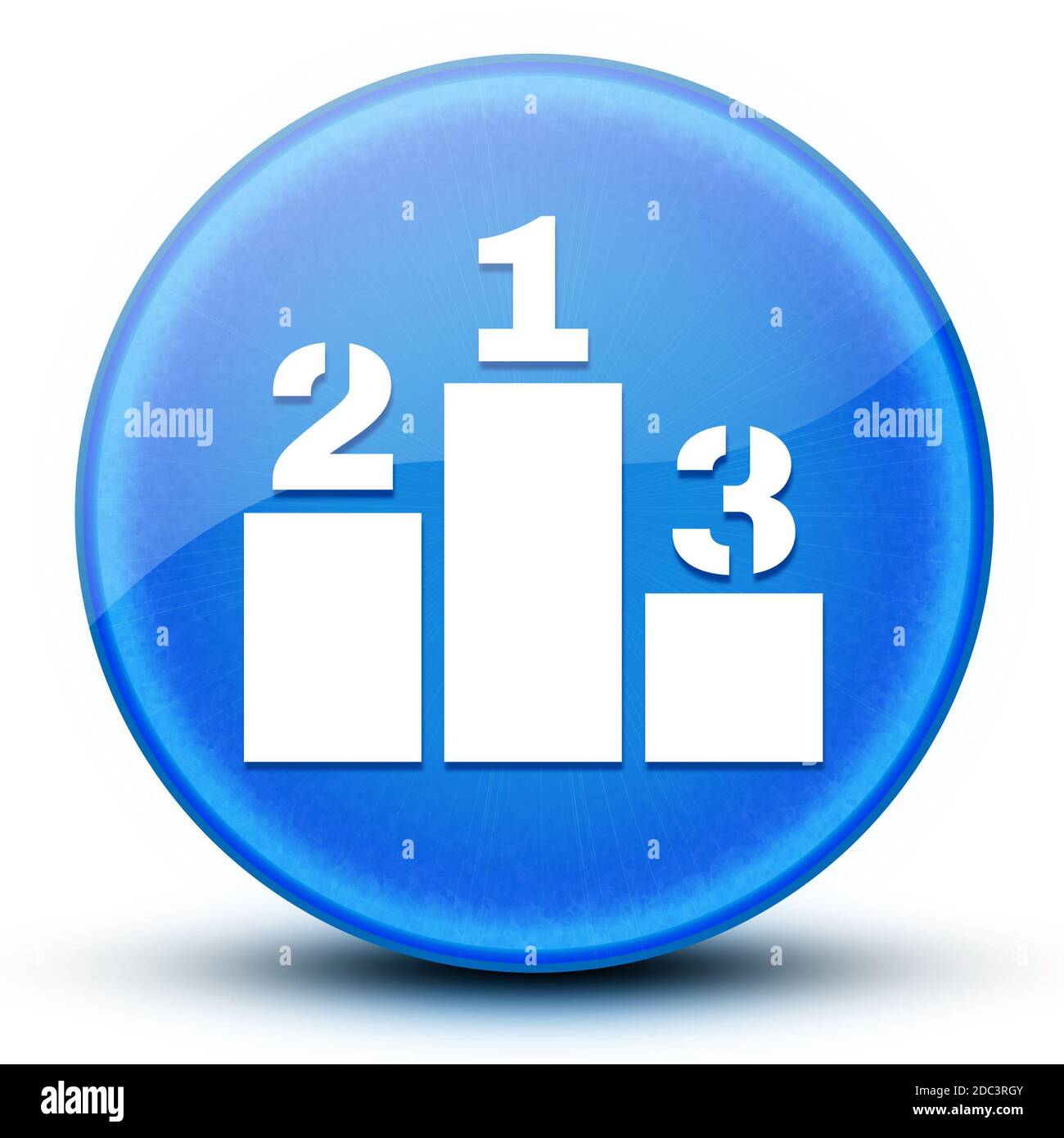 Podium eyeball glossy blue round button abstract illustration Stock ...